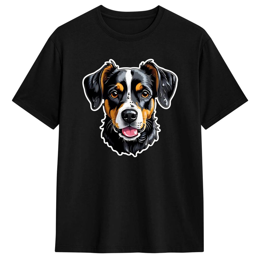 Boxer Head Cotton T Shirt For Men Summer  Y2K Retro TShirts Crew Neck Hip Hop Tees Big Size Print Tops