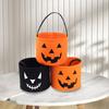 Ведро для сладостей на Хэллоуин, держатель для конфет в виде тыквы, держатель для сладостей из фетра, держатель для хранения подарков на Хэллоуин для вечеринки