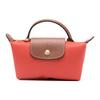 Longchamp Le Pliage Сумка-тоут из нейлона с короткими ручками, на молнии-кнопке, женская, томатно-красная 34175089P94
