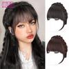 WTB Synthetic Wig Headband Air Bangs Natural Invisible Straight Bangs Seamless Natural Forehead Fake Bangs Hairstyle