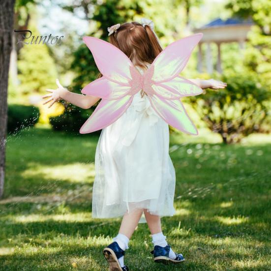 1 комплект волшебных крыльев, красочная пряжа, красивые крылья принцессы эльфа со звездой, реквизит для рождественских фотовечеринок