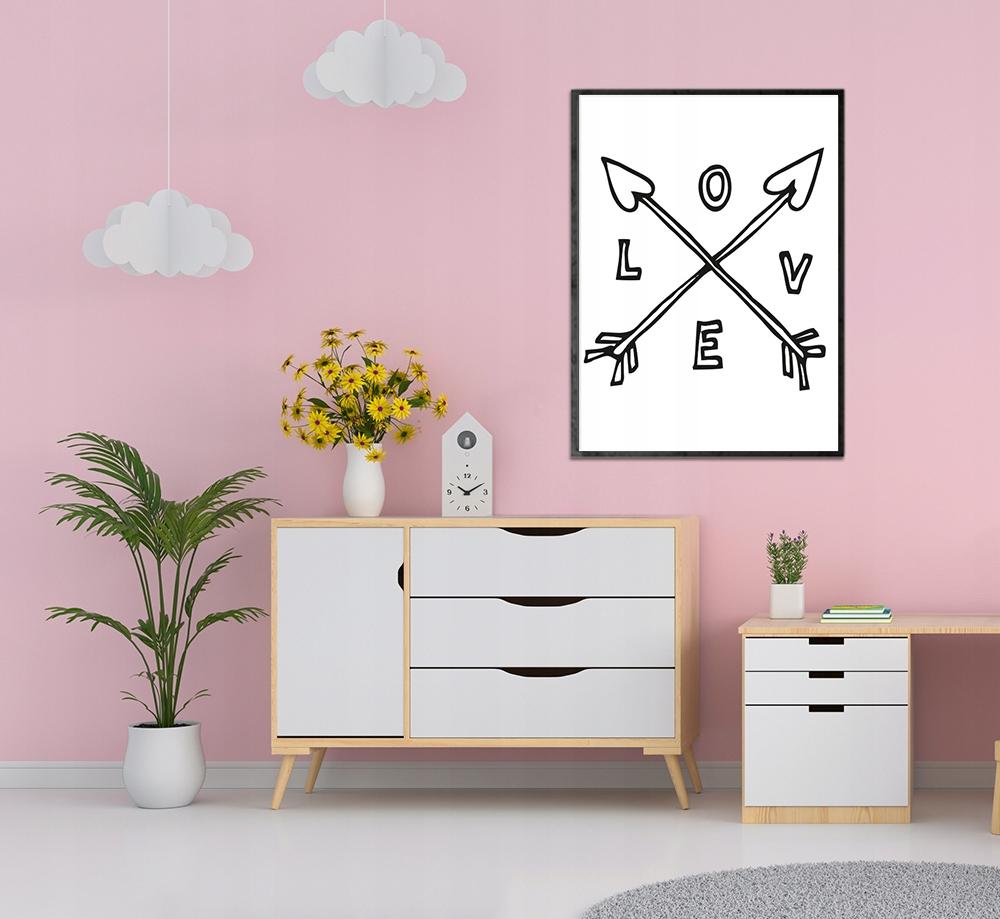 Picture poster In a frame A4 cm Love Valentine's Day PD030