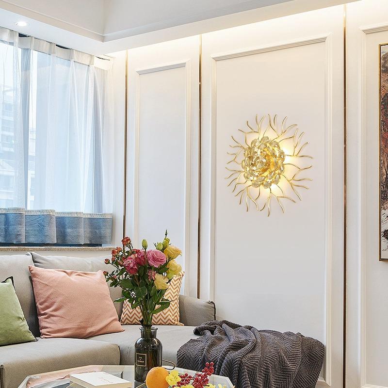 Роскошная гостиная ТВ фон настенный светильник простой стиль окна светодиодный дизайнерский домашний декор спальня прикроватная лестница настенный светильник
