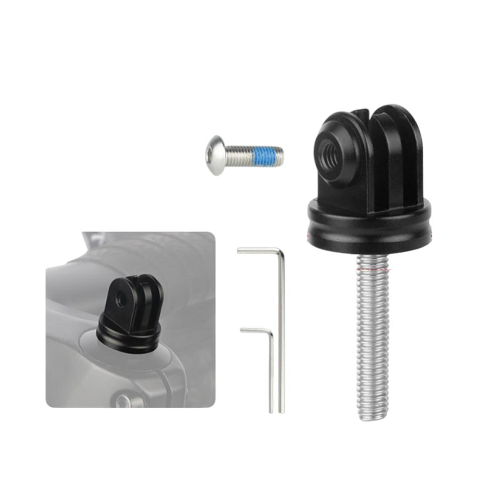 Bicycle Computer Stand with Wrench Bicycle Sports Camera Stand Bicycle Fork Stem Top Cap Extension Stand for Sports Camera