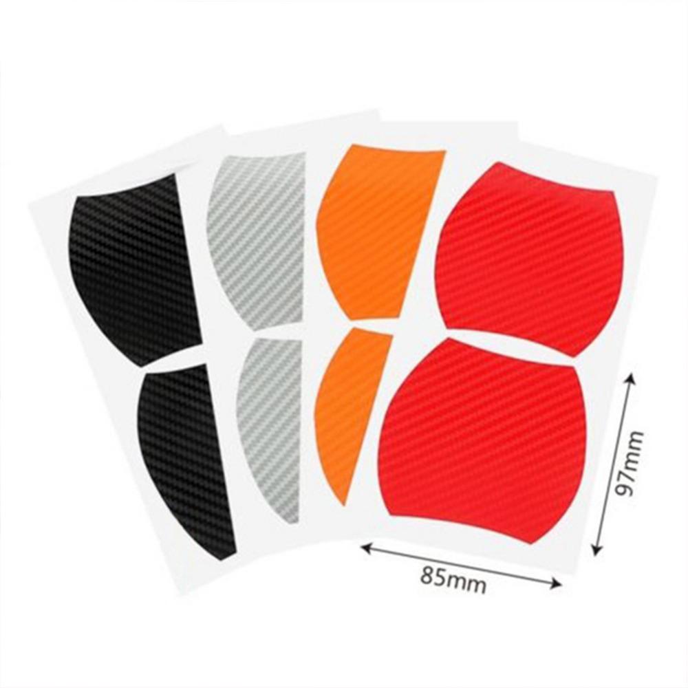 4 шт./компл. Наклейка на дверь автомобиля, покрытие из углеродного волокна, устойчивое к царапинам, защитная пленка для ручки автомобиля, внешняя автомобильная наклейка