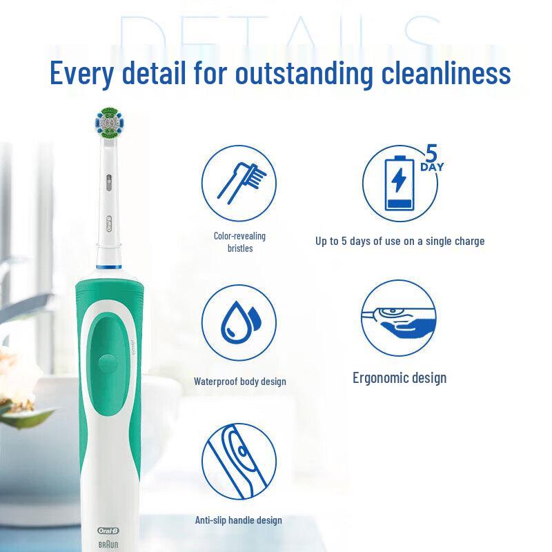 Oral-B D12 Rechargeable Electric Toothbrush Twin Pack
