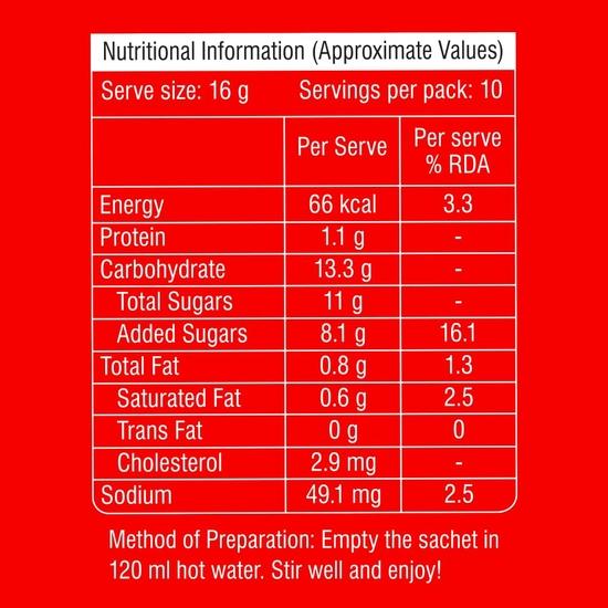 Tata Coffee All in 1 Premix, Карамельный вкус, Растворимый кофейно-цикорный премикс, Насыщенный аромат, 160г (10 пакетиков по 16 г)