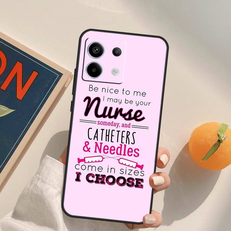 Чехол Funda для Xiaomi Redmi Note 14 13 9 10 11 12 Pro 9S 10S 11S 12S Redmi 13C 10C 12C 14C с рисунком 'Медицина Доктор Медсестра'