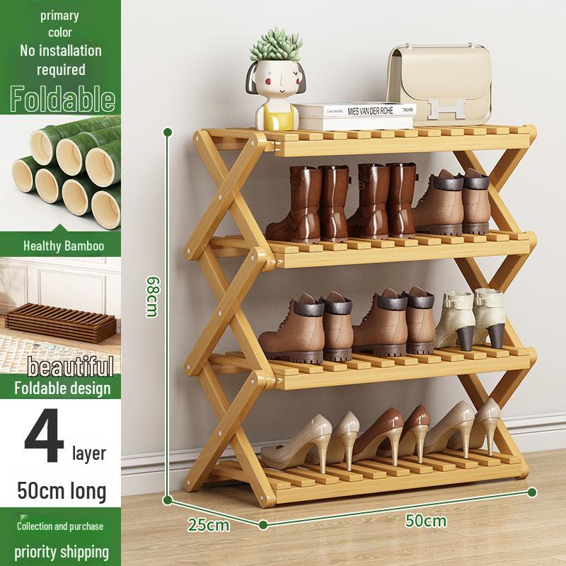 Складная пылезащитная полка для обуви: Многослойный шкаф для обуви для прихожей и гостиной, легко собирается