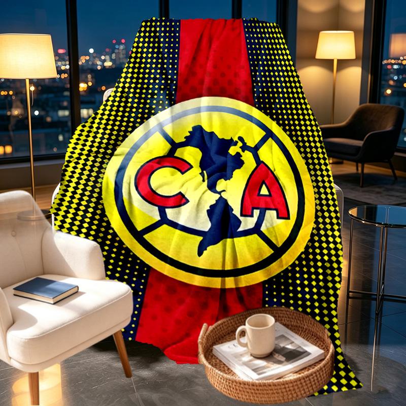 Club America Print Blanket - Soft & Comfortable, for Bedroom, Travel, Sofa, Home Decoration - Birthday Christmas Gift for Friend