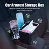 Multifunctional Car Console Storage Box With 2 Cup Organizer Removable Holders Accessories Storage Interior Automotive Y1j4