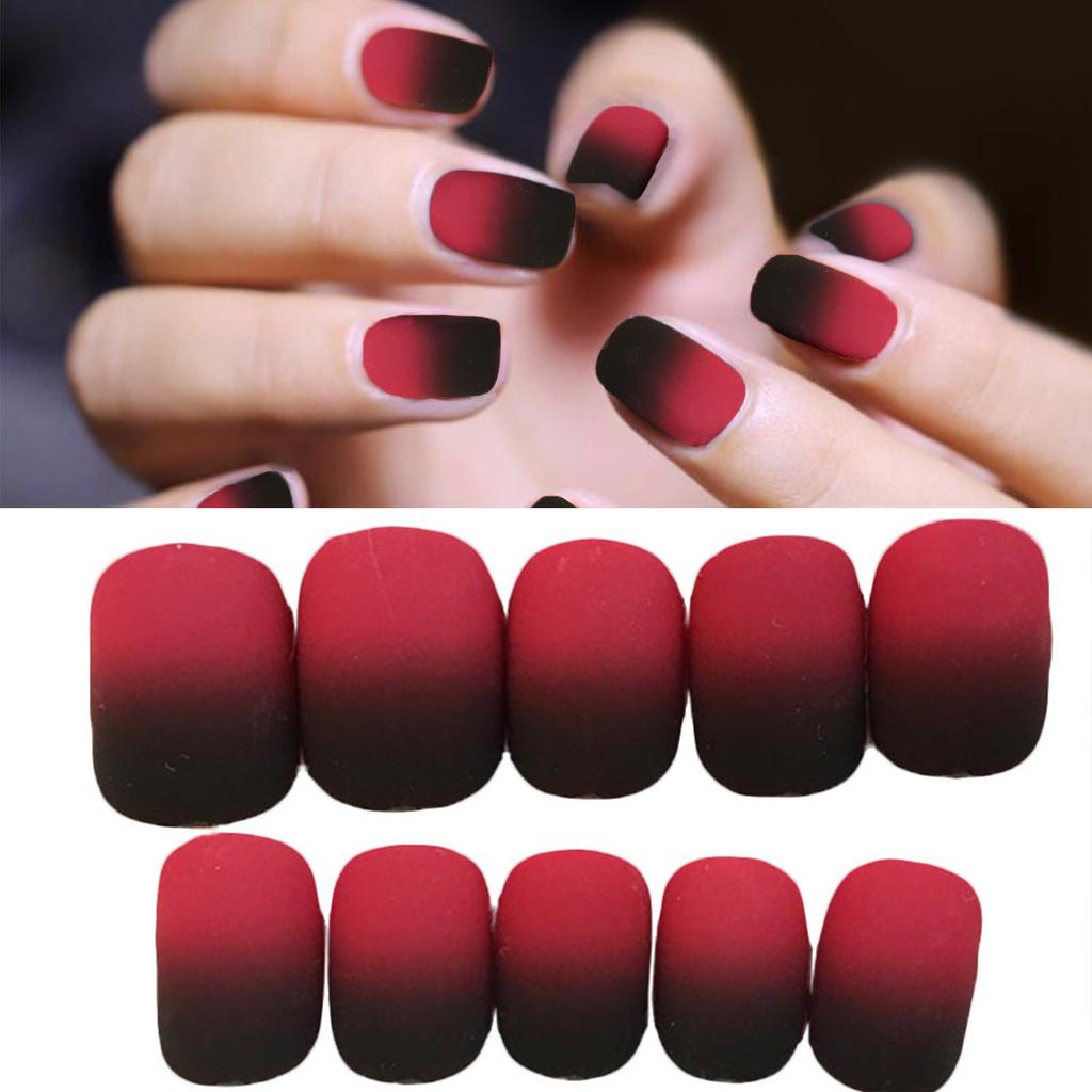 Fake Nails Reusable Stick On Nails Press On Full Cover False Nail Tips 24PC 2ML