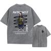 Yapon Anime Streetwear Grafik Futbolka Yozgi Qisqa Yengli Paxta Futbolka Jujutsu Kaisen Bosma Vintage Yuvilgan Futbolka