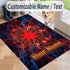 Custom Text Printed Rug Red Hot Chili Peppers Non Slip Floor Carpet For Home Room Decor
