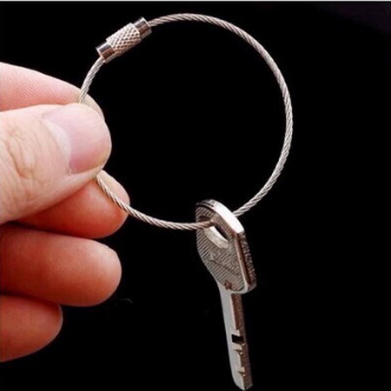 5pc A Simple Style of Rainbow Style Keyring Material