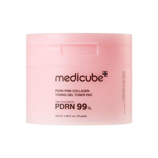 Medicube Тонер-пэды с розовым коллагеновым гелем PDRN (70 листов)