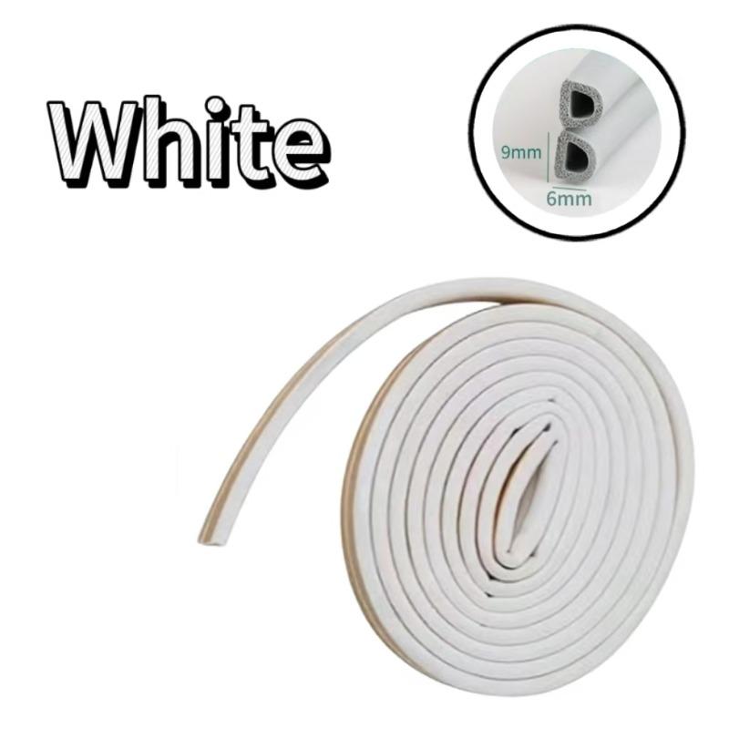 5/10m Door Insulation Seal Strip Tape Self-adhesive Acoustic Rubber Foam Weather Strip Window Sound Draft Stopper Weather Strips