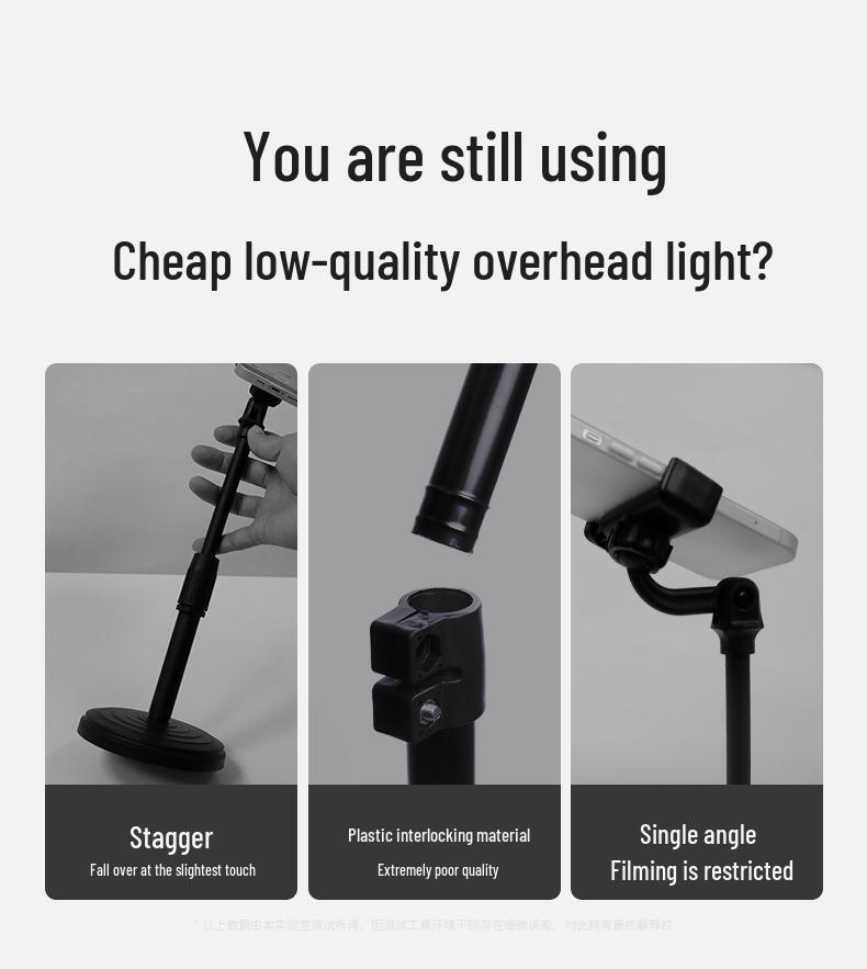 Nail Art & Calligraphy Adjustable Fill Light Stand for Photography & Live Streaming