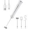 YooiDO Electric Milk Frother, Rechargeable Milk Frother, Cappuccino Mixer, USB Rechargeable, 3 Adjustable Settings, Compact, Ultra-Lightweight, Quiet,