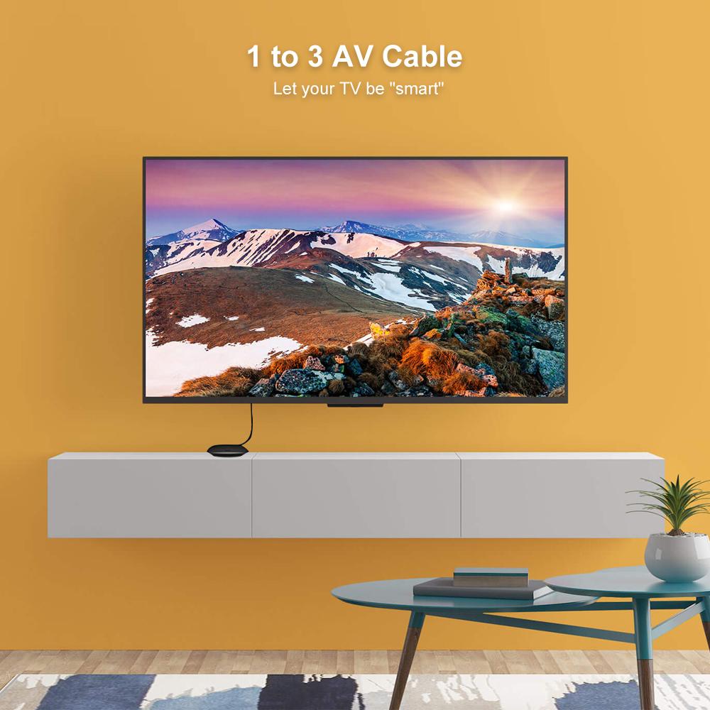 Аудио-видео кабель HD RCA HD-3 RCA Мужской AV-проводной шнур 1,5 м Конвертер DV MP4