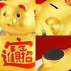 Ceramic Pig Money Jar Gold Coin Saving Box Decorative Piggy Bank  New Year Celebration