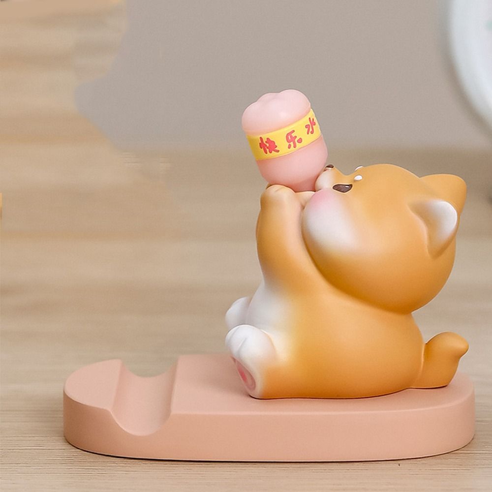 Смоляная кукла Милое животное Подставка для телефона Поддержка Милый кронштейн для телефона Мультяшный держатель для мобильного телефона Студент
