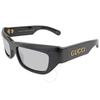 Gucci Silver Rectangular Men S SunglaSSeS gg1296S 002 55