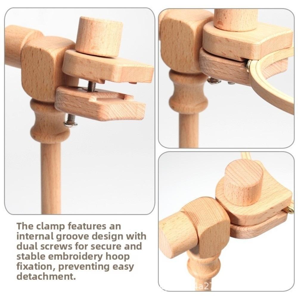 360° Rotatable Cross Stitch Stand Adjustable Height Extender Embroidery Frame For Needlework