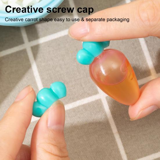 1 Набор Креативная форма бутылки для соуса Пыленепроницаемый Компактный размер Очаровательный внешний вид Многоразовый пластик