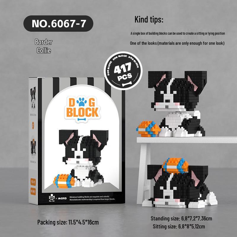 Micro Particle Pet Building Blocks - Cute Dog & Cat Toy Compatible with LEGO