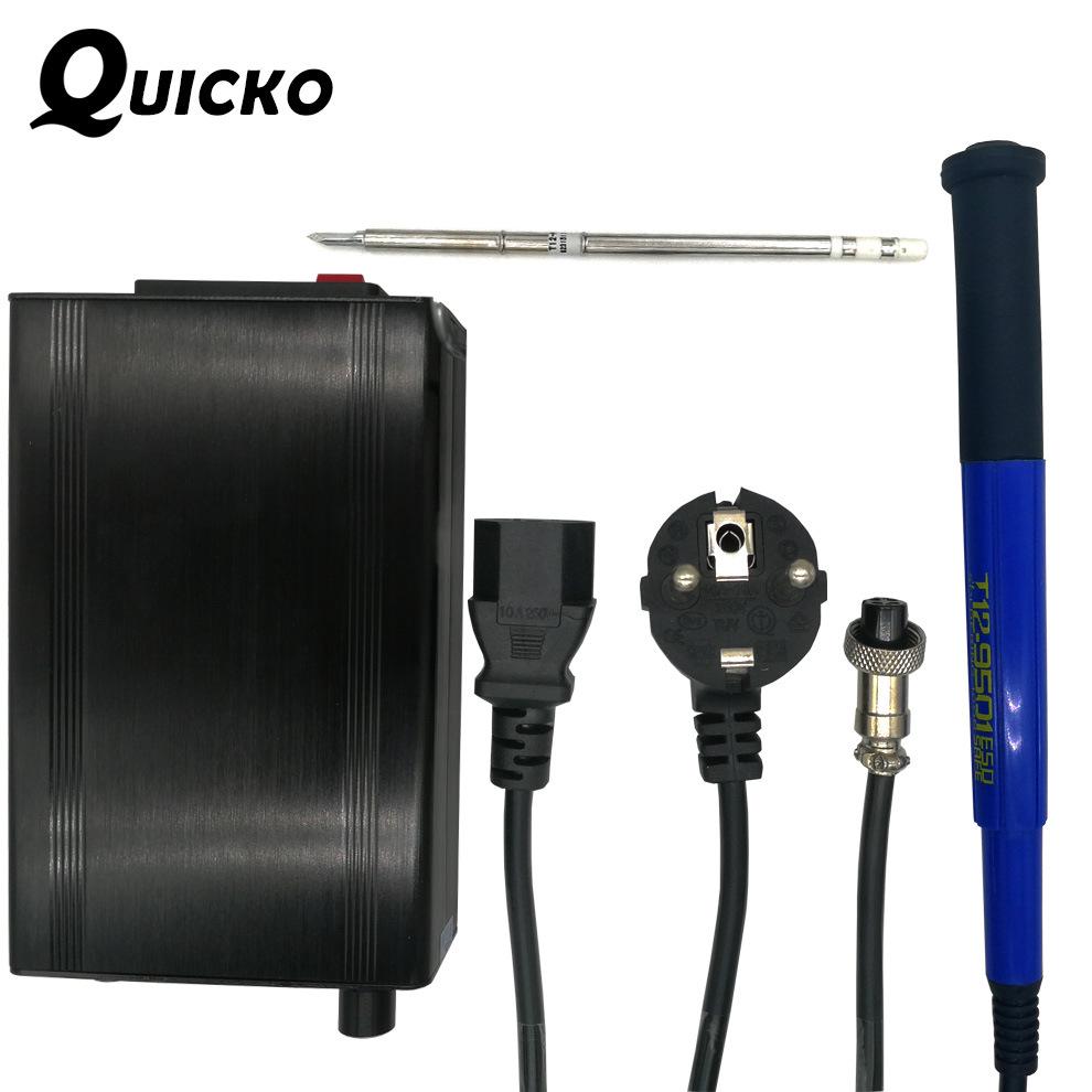Паяльная станция Quicko T12-952 с ручкой 9501, бессвинцовый электрический паяльник для электронного ремонта