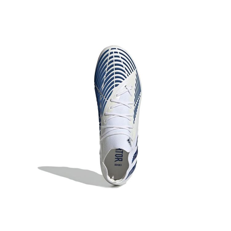 Adidas Predator Edge.1 L AG Футбольные бутсы для мягкого искусственного газона Бело-синие Мужские футбольные бутсы GW3656