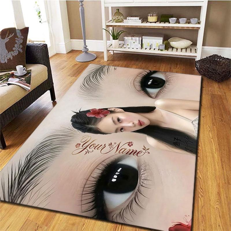 Blackpink Custom Name Carpet Rug for Living Room Bedroom Home Sofa Decoration,Kids play Non-slip Floor Mat
