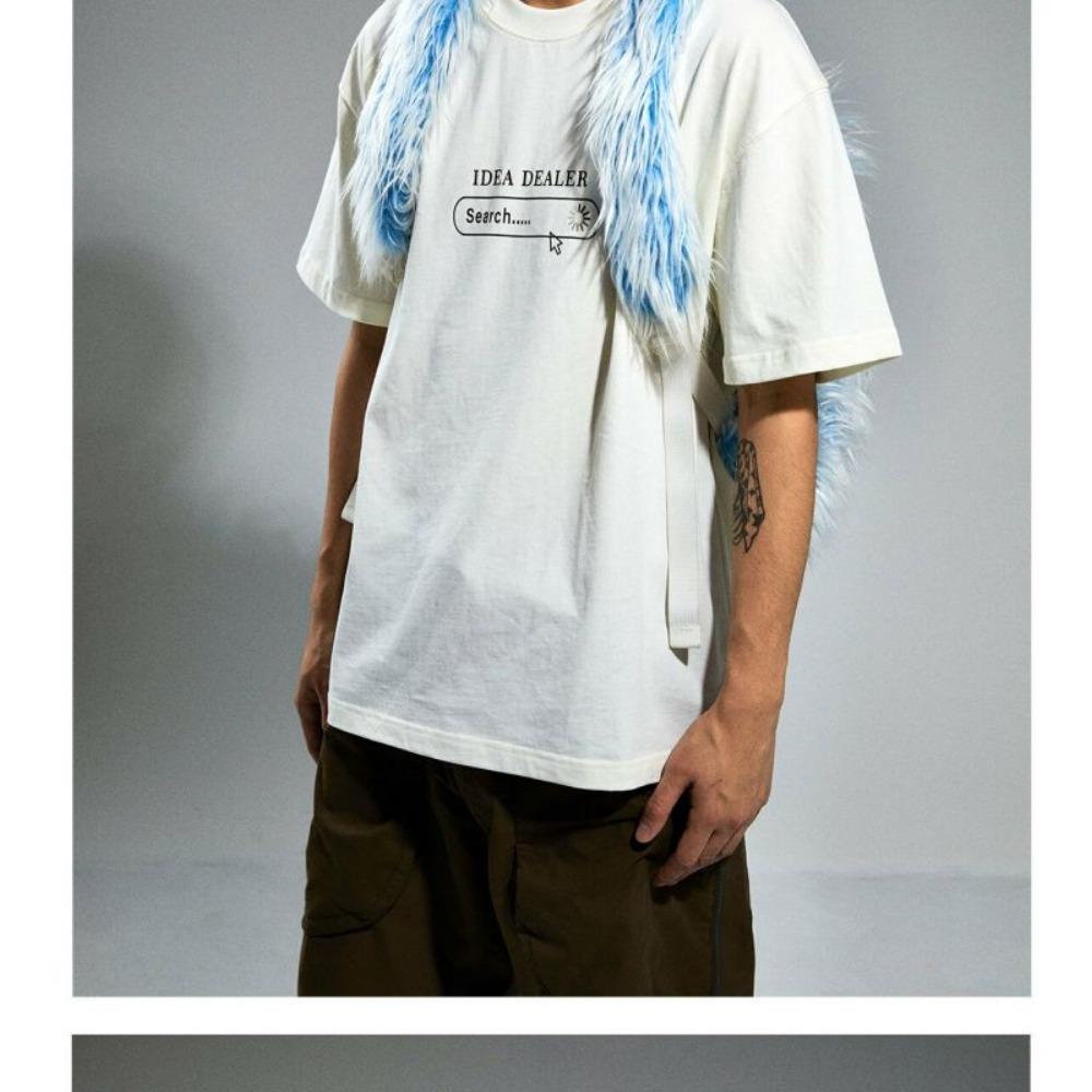 Сумки Двухцветный Контрастный Цвет Ледяной Голубой Пушистый Мужской и Женский Тренд Рюкзак для Отдыха Женский Зимний Школьный Рюкзак