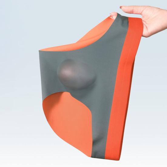 Мужские трусы средней посадки с эластичной талией, дышащее нижнее белье, 3D U-образный вырез, бесшовные тонкие трусики, повседневная одежда