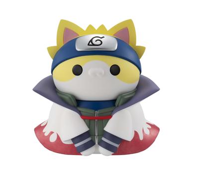 MEGA CAT PROJECT NARUTO Shippuden Nyaruto, который также является персонажем 1 серии Minato Namikaze, 100 мм, ПВХ, окрашенная готовая фигурка, большая! ок.