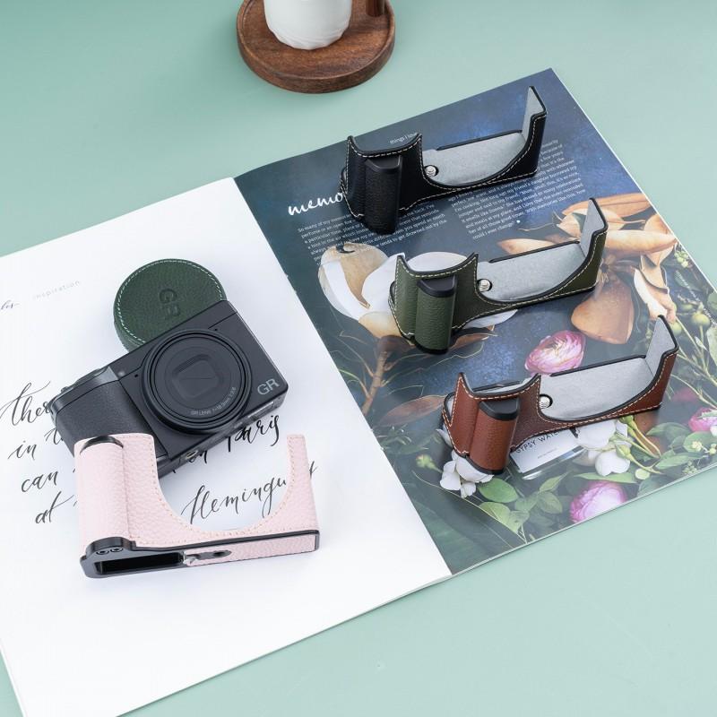 Ricoh GR III IV Handgrip Style Protective Case With Strap Microfiber Camera Pouch Compact Street Photography