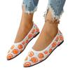 Women's Shoes Knitted Slip On Women's Flats Outdoor Casual Flats Women Pointed Toe Print Soft Bottom Plus Size Shoes Women