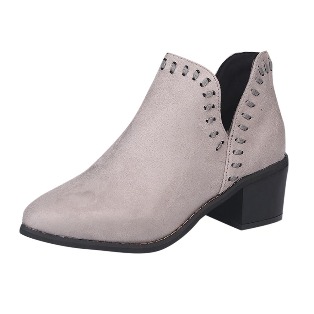 Мода zapatos mujer tacon 2024 Женская Осенняя Обувь Ботильоны Твердые Romon Короткие Сапоги Одиночные Туфли bota feminina salto НОВЫЙ hh9