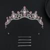 Барокко свадебные аксессуары для волос свадебное платье тиара сплав совершеннолетие полная бриллиантовая корона светлый роскошный цветной горный хрусталь корона