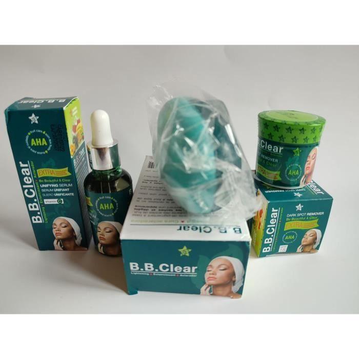 Sérum Concentré, Savon Et Crème Visage - B B Clear - Éclaircissant - Anti-tâches - Mixte - Adulte