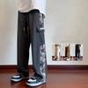 Autumn New Bear Patchwork Work Pants Men's Spring And Autumn Loose Large Size Sports Pants Trend Straight Casual Pants Men M-4XL