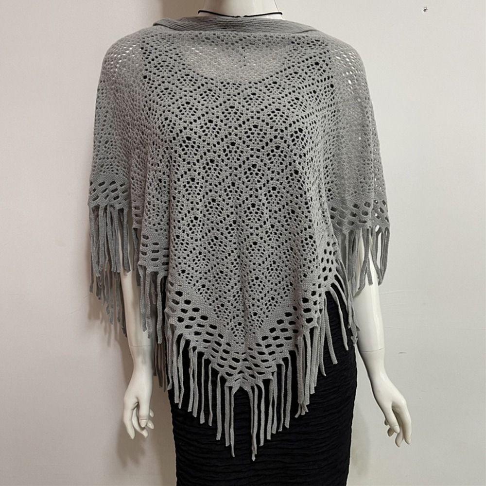 Windproof Thermal Neck Warmer Bib Temperament Cardigan Triangle Scarves Shawl Women Lady Girl