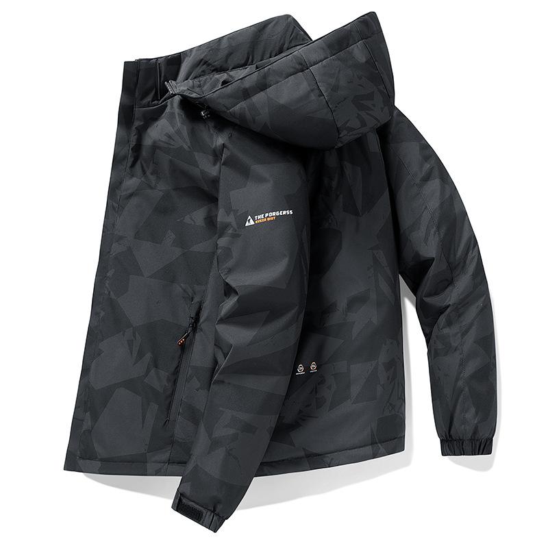 Куртка Graphene мужская утолщенная куртка мужская ветрозащитная теплая камуфляжная куртка съемная шапка