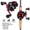 Fishing Reel 18+1BB 8.1:1 Baitcasting Reels 18LB Carbon Baitcasters Left and Right Hand Fishing Reel