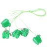 5pcs Plastic Baby Milk Tooth Storage Box with Rope Tooth Saver Necklaces Green