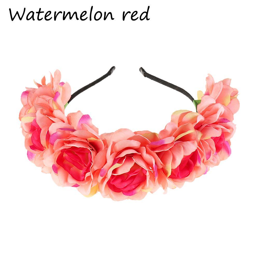 Богемные головные уборы Принцесса Невеста Обруч для головы Женский Цветочный ободок для волос Пляжный головной убор Свадебная вечеринка