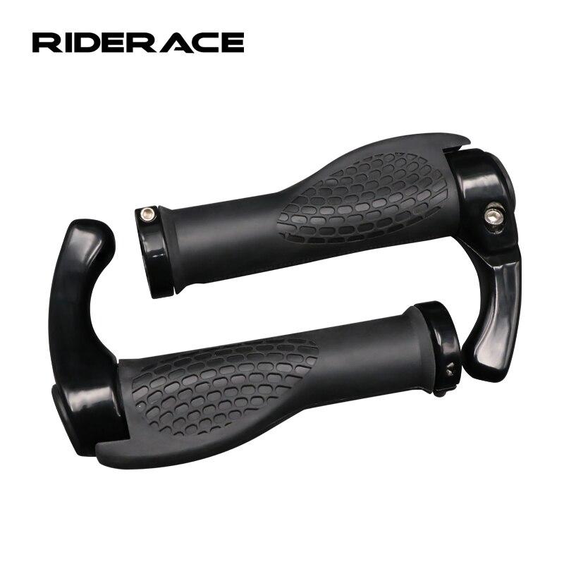 Велосипедные ручки Эргономичные интегрированные ручки для горного велосипеда Двусторонние фиксируемые ручки для руля Нескользящие резиновые велосипедные фиксирующиеся концы Части
