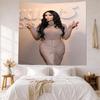 Kim Kardashian1 Wall Decor Tapestry Art For Pet Memorial Birthdaywedding Party Backdrop Family Gift