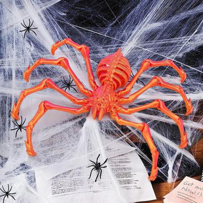 Напечатанная на 3D-принтере гигантская фигурка паука с выдвижными ногами и подвижными суставами, жуткая, шарнирная, на Хэллоуин